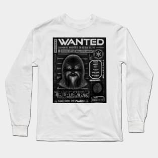 Krrsantan wanted black and white Long Sleeve T-Shirt